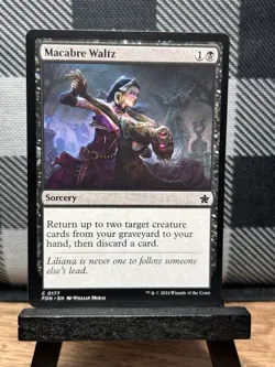 MTG TCG: Macabre Waltz 177, Foundations - Image 1