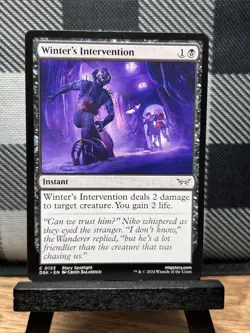 MTG TCG: Winter's Intervention 123, Duskmourn: House of Horror - Image 1