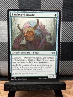 MTG TCG: Patchwork Beastie 195, Duskmourn: House of Horror - Image 1