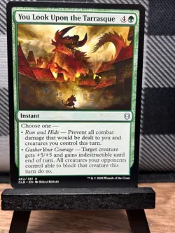 MTG TCG: You Look Upon the Tarrasque 262/361, Battle for Baldur's Gate - Image 1