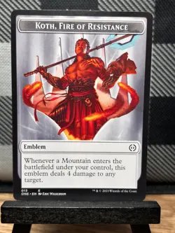 MTG TCG: Koth, Fire of Resistance 13, Phyrexia: All Will Be One - Image 1