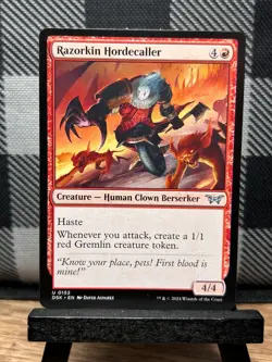 MTG TCG: Razorkin Hordecaller 152, Duskmourn: House of Horror - Image 1