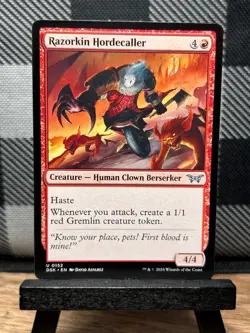 MTG TCG: Razorkin Hordecaller 152, Duskmourn: House of Horror - Image 1