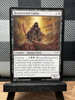 MTG TCG: Resurrected Cultist 115, Duskmourn: House of Horror - Image 1