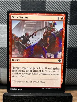 MTG TCG: Sure Strike 209, Foundations - Image 1