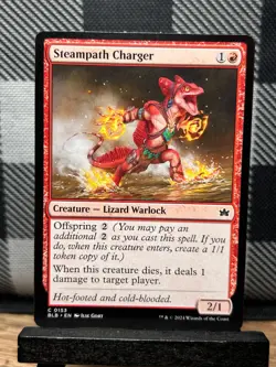MTG TCG: Steampath Charger 153, Bloomburrow - Image 1