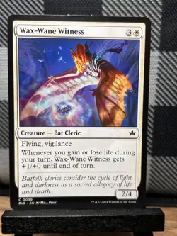 MTG TCG: Wax-Wane Witness 39, Bloomburrow - Image 1