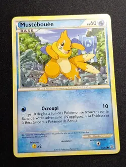 Near Mint Mustebouee 45/95 HGSS Dechainement Carte Pokemon FR - Image 1