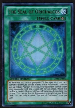 Yugioh The Seal of Orichalcos LC03-EN001 Ultra Rare Limited - VLP - Image 3