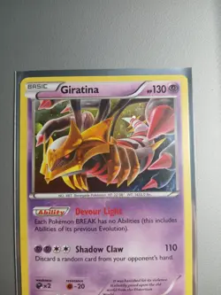 Giratina - Three Pack Blister Promo XY184 Cosmos Holo Swirl Pokemon Card NM - Image 1