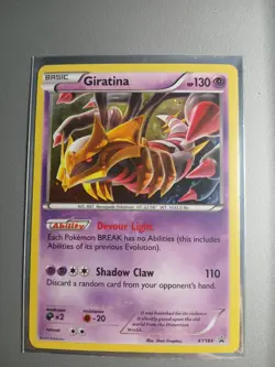 Giratina - Three Pack Blister Promo XY184 Cosmos Holo Swirl Pokemon Card NM - Image 1