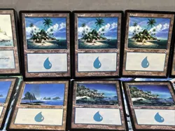 Magic the Gathering MTG Card Lot Land Island Ice Age Invasion Mercadin Masques - Image 3