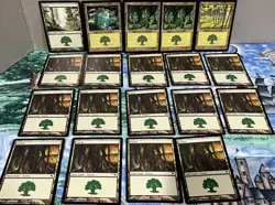 Magic the Gathering MTG Card Lot Forest Mirrodin Onslaught Shadowmoor 306 350 - Image 1