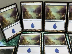 Magic the Gathering MTG Card Lot Land Island Shadowmoor 288 Shards of Alana 237 - Image 2