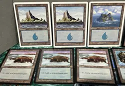 Magic the Gathering MTG Card Lot Land Island Starter 1999 Tempest Time Spiral - Image 2