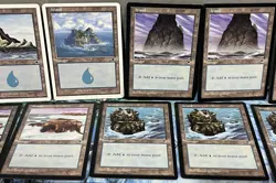 Magic the Gathering MTG Card Lot Land Island Starter 1999 Tempest Time Spiral - Image 3