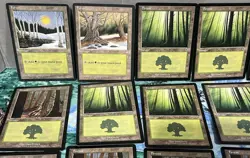 Magic the Gathering MTG Card Lot Forest Ice Age Invasion 347 348 - Image 2