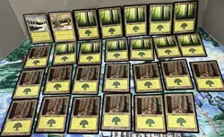 Magic the Gathering MTG Card Lot Forest Ice Age Invasion 347 348 - Image 1