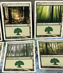Magic the Gathering MTG Card Lot 8th Eighth Edition Forest White Border 347 348 - Image 3