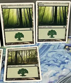 Magic the Gathering MTG Card Lot 8th Eighth Edition Forest White Border 347 348 - Image 4