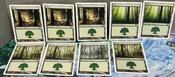 Magic the Gathering MTG Card Lot 8th Eighth Edition Forest White Border 347 348 - Image 1