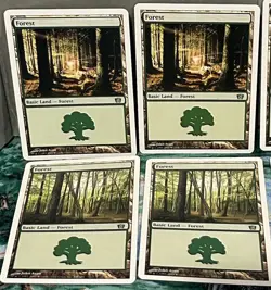 Magic the Gathering MTG Card Lot 8th Eighth Edition Forest White Border 347 348 - Image 2