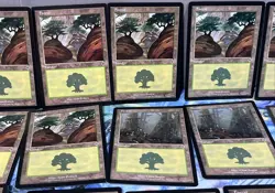 Magic the Gathering MTG Card Lot Forest Invasion 349 350 Mercadian Masques 347 - Image 3