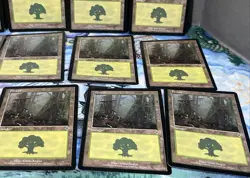 Magic the Gathering MTG Card Lot Forest Invasion 349 350 Mercadian Masques 347 - Image 5