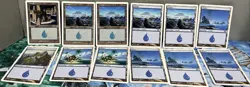 Magic the Gathering MTG Card Lot Land Island 7th 8th Edition White Black Border - Image 1