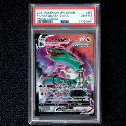Rayquaza VMAX CSR Zinnia VMAX Climax PSA10 Sylveon Jolteon Zekrom Card - Image 1