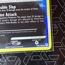 Sneasel 100/130 Reverse Holo Diamond & Pearl Base Set Pokemon Card NM - Image 5