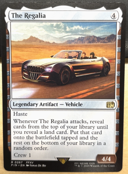 MTG Final Fantasy 0267 The Regalia Legendary Artifact Vehicle RARE - Image 1
