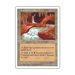 WOTC MtG 5th Ed Underground River (R) EX - Image 1