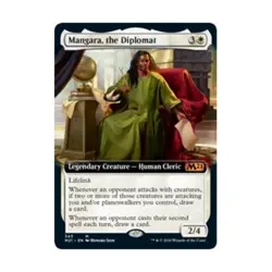 WOTC MtG Core Set 2021 Mangara Diplomat (Extended Art) (MR) NM - Image 1