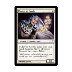 WOTC MtG Coldsnap Martyr of Sands (C) (Foil) NM - Image 1
