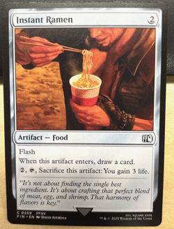 MTG Final Fantasy 0259 Instant Ramen Artifact Food COMMON - Image 1