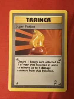 Super Potion 117/130 WOTC Base Set 2 Vintage Pokemon TCG NM/LP - Image 1