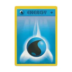 Pokemon Pokemon Base Set (Shadowless) Water Energy (C) #102 (1st Ed) VG - Image 1