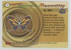 Beautifly Topps Pokemon Advanced #18 2003 10cj - Image 2