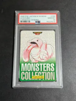PSA 10 Pokemon Carddass Lickitung Old Back Pocket Monsters Pokemon Carddass - Image 1