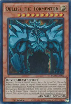 YUGIOH Obelisk the Tormentor Deck Complete 40 - Cards - Image 1