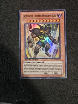 Yugioh Exodius The Ultimate Forbidden Lord CT07-EN024 Super Limited Edition LP - Image 1