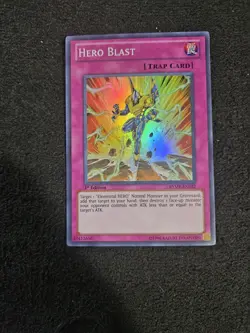 Yugioh Hero Blast RYMP-EN032 Super Rare LP - Image 1