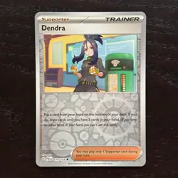 Dendra 179/193 Pokemon Paldea Evolved SV02 Reverse Holo Uncommon Card NM - Image 1