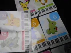 Pokemon Music Musical Note Card x9 Pikachu Tyranitar Dragonite Evolutions #3512 - Image 3
