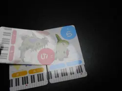 Pokemon Music Musical Note Card x3 Tyranitar Pupitar Larvitar Evolutions #3725 - Image 3