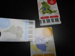 Pokemon Music Musical Note Card x3 Tyranitar Pupitar Larvitar Evolutions #3725 - Image 5
