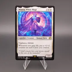 Minwu, White Mage #0026 MTG Final Fantasy R FIN NM - Image 1