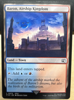 MTG Final Fantasy 0273 Baron Airship Kingdom Land Town LAND - Image 1