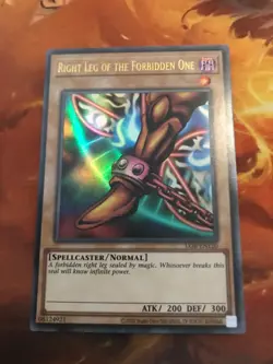 Yugioh Right Leg of the Forbidden One Ultra Rare 25th Anniversary LOB - Image 1